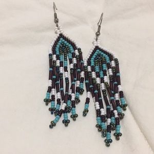 Pretty Mexican beaded earrings